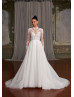 High Neck Ivory Lace Glitter Tulle Stunning Wedding Dress High Neck Ivory Lace Glitter Tulle Stunning Wedding Dress